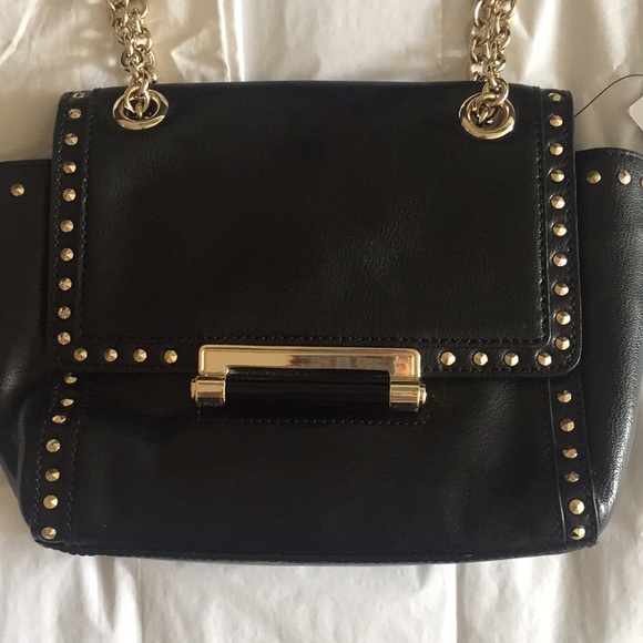 NEW DVF 440 Mini Chain Black Leather handbag - Picture 3 of 6